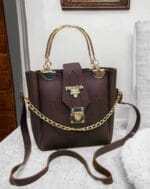 Top view of Shoulder Bag with Zipper – Spacious and Secure Storage