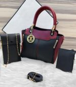 Rexine Women's Shoulder Bag – Complete 3 Pcs Set Showcase