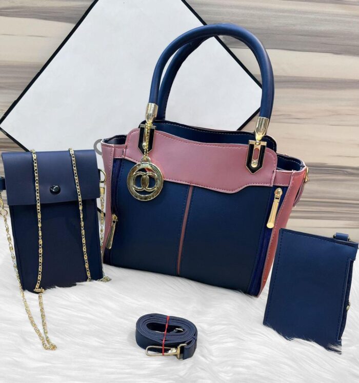 Inside View of Rexine Shoulder Bag – Multiple Pockets