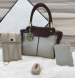 Off White Rexine Shoulder Bag for Women – Side Angle