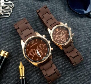 Stainless Steel Couple Watches – Unisex Matching Design
