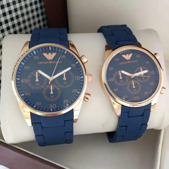 Gift Set – 2 Chronograph Watches for Couples (Unisex)