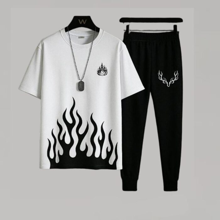 Men's Printed Micro Track Suit – 2 Pcs Comfort Wear for Gym & Lounge - Image 5