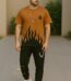 Men's Printed Micro Track Suit – 2 Pcs Casual Comfort Wear in Multiple Colors