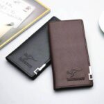 Men's PU Leather Bi-Fold Wallet – Black and Brown – Slim Pocket-Friendly Design