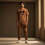 2 Pcs Men's Micro Printed Track Suit – Stylish, Comfortable & Perfect for Casual Wear - Image 2