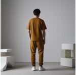 Men's Micro Interlock Plain Track Suit – 2 Pcs Set (Brown / Grey) - Image 6
