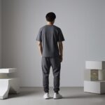 Men's Micro Interlock Plain Track Suit – 2 Pcs Set (Brown / Grey) - Image 2