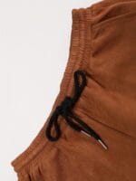2 Pcs Stylish Fleece Sweatshirt Track Suit – Unisex Plain Set (Brown / Maroon) - Image 4