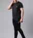 2 Pcs Unisex Polyester Micro Track Suit – Black and Grey – Lightweight Activewear Set