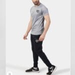 2 Pcs Polyester Micro Track Suit – Unisex Plain Sportswear (Black / Grey) - Image 4