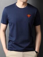 Cotton Jersey Printed Crew Neck T-Shirt – Pack of 3 (White / Blue / Black) - Image 2