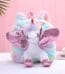 Girls Unicorn Backpack plush multicolor school bag with printed unicorn design