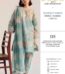3 Pcs Printed Lawn Suit – Turquoise Embroidered Neck & Daman | Eid Collection