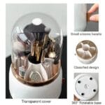 Rotating Makeup Organizer – 360° Dust-Proof Storage Box - Image 3