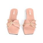 Women's Rexine Fancy Flats – Black, Green & Pink - Image 6