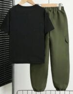 Men's Dri Fit Track Suit – 1 Pc Plain Green Sports & Casual Set - Image 2