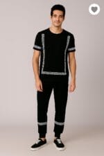 2 Pcs Men's Micro Interlock Printed Track Suit – Stylish & Comfortable - Image 3