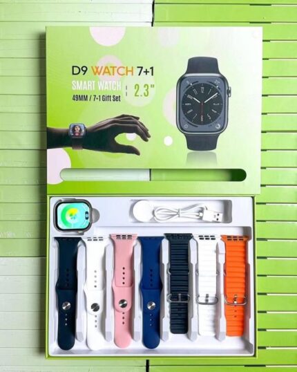D9 Ultra Smart Watch Series 9 – 2.09″ Display, Bluetooth Calling, 7 Straps, Fitness & Sports Smartwatch