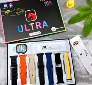 S10 Ultra 2 Smart Watch – 7 Straps, Titanium Body, Magnetic Charger, Water Resistant