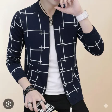 Men’s Graphic Sublimation Fleece Jacket – 1 Pc Stylish & Warm Winter Wear for Men
